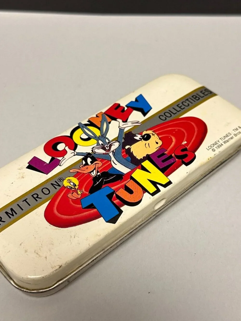 Vintage Looney Tunes Watch Mens Black Red Resin Band Bugs Bunny New Battery
